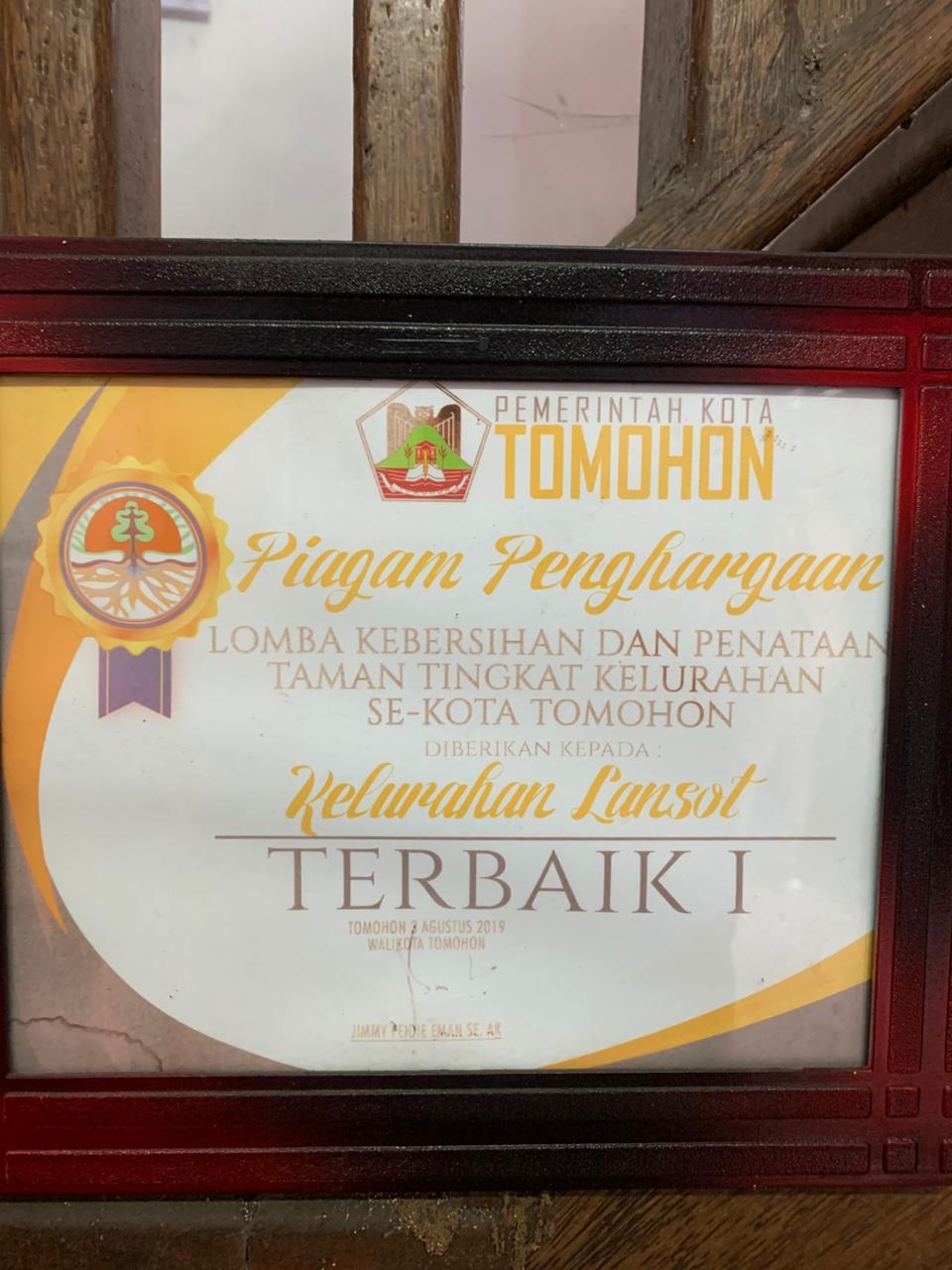 Lomba Kebersihan dan Penataan Taman Tingkat Kelurahan Se-Kota Tomohon